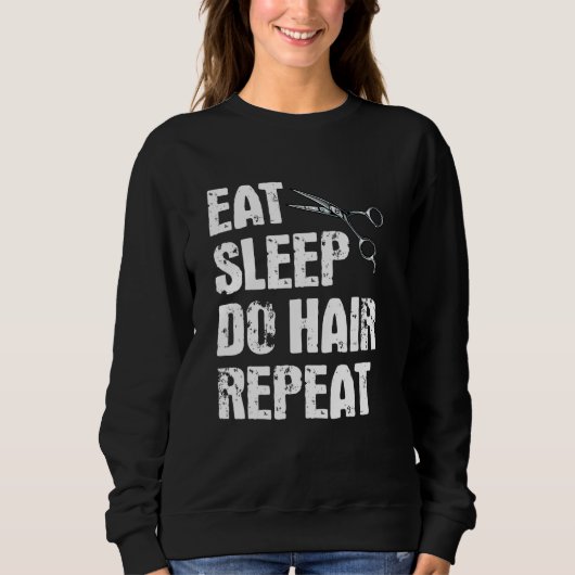 Sweatshirt Coiffeuse Coiffeuse Coiffeuse Salon de coiffure co (Devant)