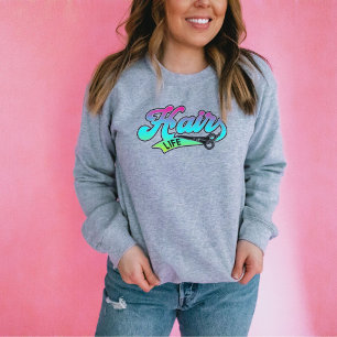 Sweatshirt Coiffeuse, Coiffeuse, Style Varsity