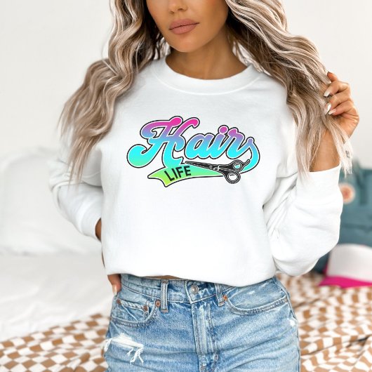 Sweatshirt Coiffeuse, Coiffeuse, Style Varsity