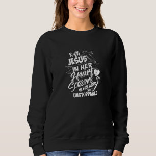 Sweatshirt Coiffeuse Jésus mignon Christ Follower Femmes Drôl