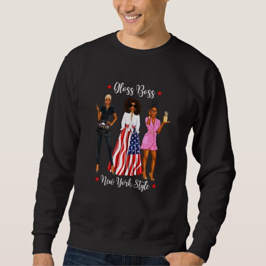 Sweatshirt Coiffeuse New Yorker New York Coiffeuse New York (Devant)