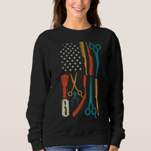 Sweatshirt Coiffeuse Stylo Coiffeuse Salon Barber Rhinestone