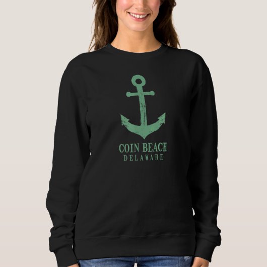 Sweatshirt Coin Beach Delaware (Devant)