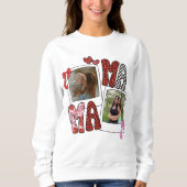 Sweatshirt Col collage de photos de maman Coquette (Devant)