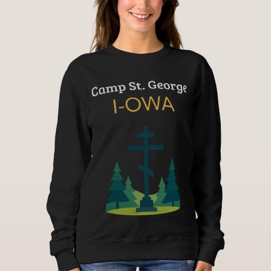 Sweatshirt Col rasé Iowa George Saint (Devant)