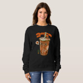 Sweatshirt Cold Coffee Cute Japanese Aesthetics Coffee Cup Dr (Devant entier)