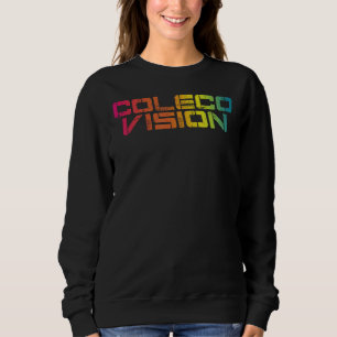 Sweatshirt Coleco Vision Vintage Retro Texte coloré