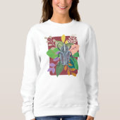 Sweatshirt Coléoptère bleu aquarelle (Devant)