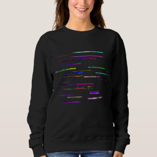 Sweatshirt Collage aléatoire Abstrait Glitch Motif