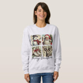 Sweatshirt Collage Festive hiver Noël (Devant entier)