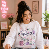 Sweatshirt Collage Mahjong avec tuiles