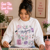 Sweatshirt Collage Mahjong avec tuiles