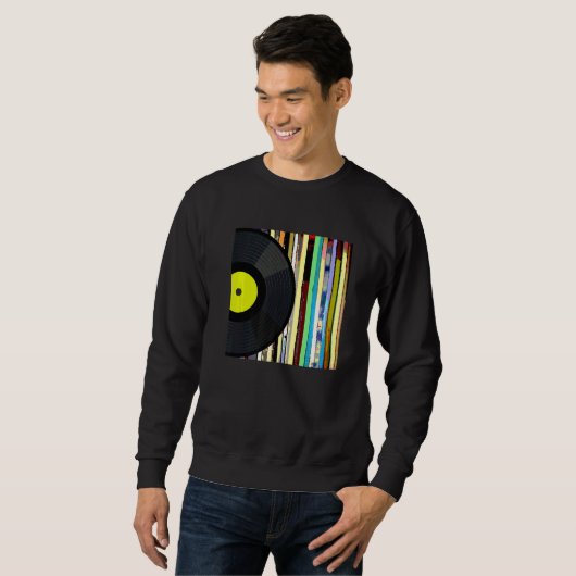 Sweatshirt Collecte d'albums de vinyle (Devant entier)