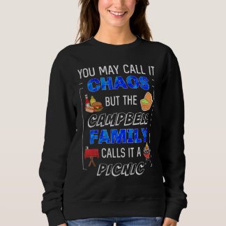 Sweatshirt Collecte de recettes de pique-nique de la famille 