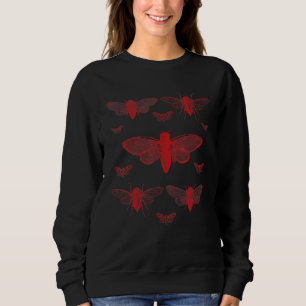 Sweatshirt Collection Dark Academia Red Cicadas