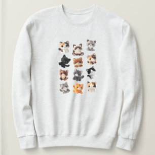Sweatshirt Collection de jouets peluche pour chat