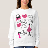 SWEATSHIRT COLLECTION REINE DU SHOPPING (Devant)