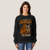 Sweatshirt Collectionneur de figurines d'action astronaute (Devant entier)
