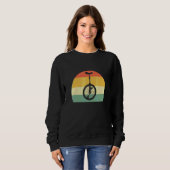 Sweatshirt Collectionneur de monocycles vintage (Devant entier)