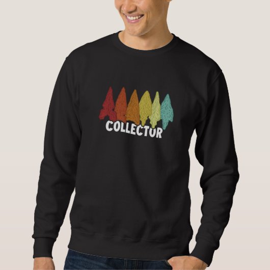 Sweatshirt Collector Rocks Flint Artifact Hunter Arrowhead Co (Devant)