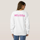 Sweatshirt College - Palm Springs - Pink (Dos entier)
