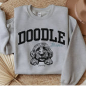 Sweatshirt College Style Script Doodle Maman