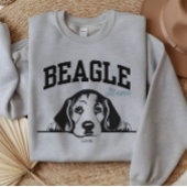 Sweatshirt College Varsity Style Beagle de script Mama Amoure