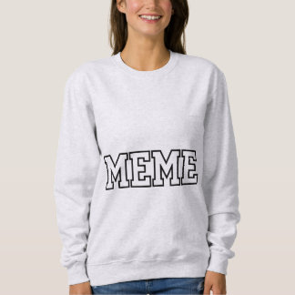 Sweatshirt Collegiate Meme Block Letter Varsity Typography