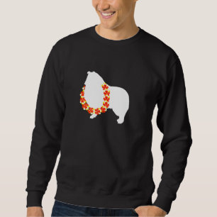 Sweatshirt Collie Aloha Hawaiian Lei Chien