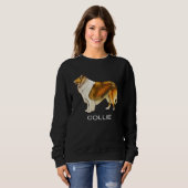 Sweatshirt Collie Crazy Dog (Devant entier)