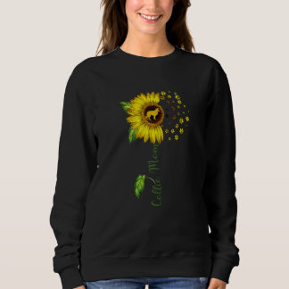 Sweatshirt Collie Maman Tournesol Collie Chien Maman Maman Ma