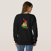 Sweatshirt Collie Puppy Christmas Joyeux (Dos entier)