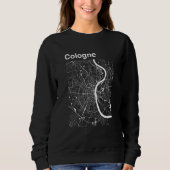 Sweatshirt Cologne Germany Classic City Map Graphic (Devant)