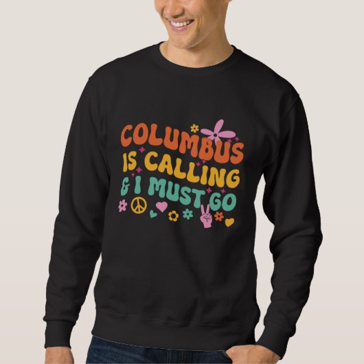 Sweatshirt Colomb appelle et je dois partir (Devant)