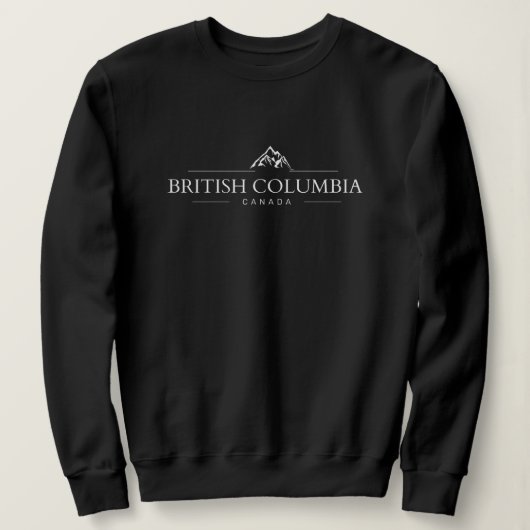 Sweatshirt Colombie-Britannique Canada Élégant (Design devant)