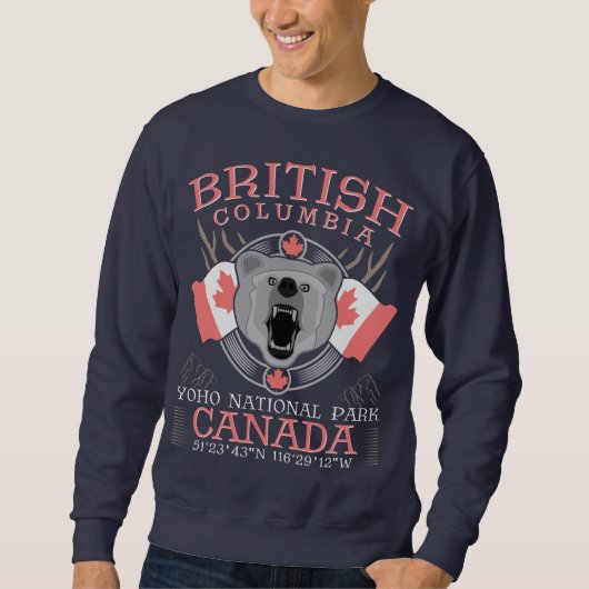 SWEATSHIRT COLOMBIE-BRITANNIQUE CANADA - PARC NATIONAL YOHO (Devant)