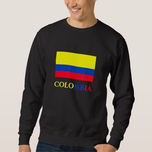 Sweatshirt Colombie Drapeau Bandera Colombiana Pays Colombien (Devant)