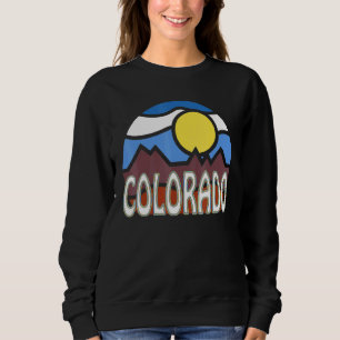 Sweatshirt Colorado Retro Mountain Sunset Outdoor Vanlife Exp
