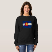 Sweatshirt Colorado State Drapeau Keepsaké Souvenir Denver Ca (Devant entier)