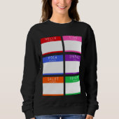 Sweatshirt Coloré Bonjour Mon Nom Est (Devant)