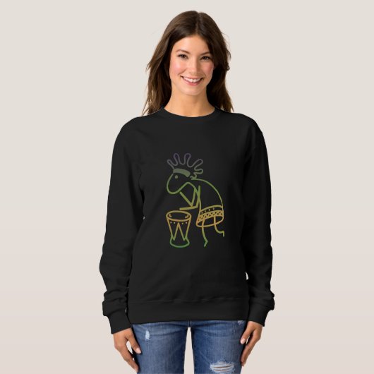 Sweatshirt Coloré Kokopelli (Devant entier)
