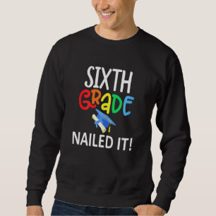 Sweatshirt Coloré Sixième Année Clôturé It Grammar School Gra