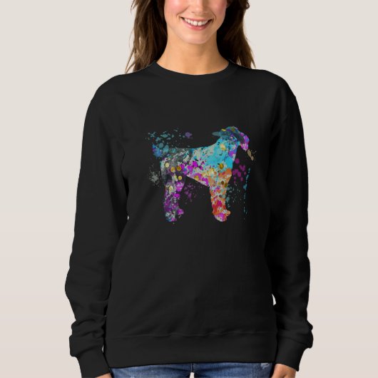 Sweatshirt Colorful Airedale Terrier  Dog Airedale Terriers (Devant)