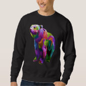 Sweatshirt Colorful Bear Art Graphic (Devant)