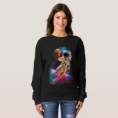 Sweatshirt Colorful Cosmic Ice Cream Astronaut (Devant entier)