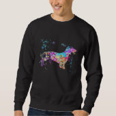 Sweatshirt Colorful Dachshund Dog Dachshunds (Devant)