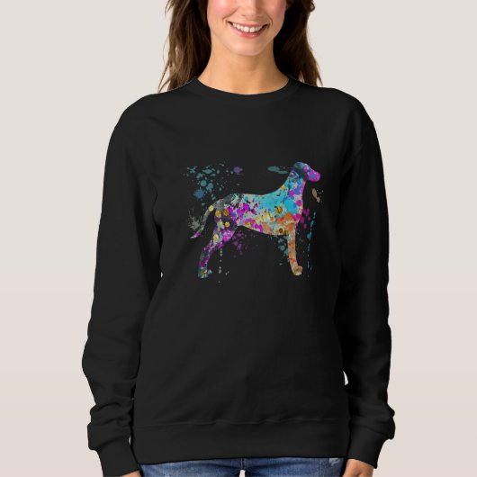 Sweatshirt Colorful Dalmatian  Dog Dalmatians (Devant)