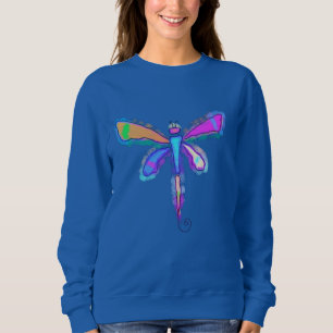 Sweatshirt Colorful Dragonfly Art Abstrait à porter