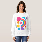 Sweatshirt Colorful Geometric Shapes – Abstract Modern Design (Devant entier)