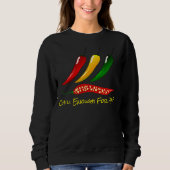 Sweatshirt Colorful Hot Peppers & "Chili Assez Pour Vous?" (Devant)